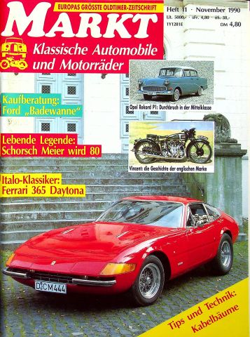 Deckblatt Oldtimer Markt (11/1990)
